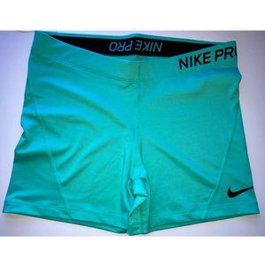 Nike Women's Pro Dry Fit Shorts 3" Base Green- XL